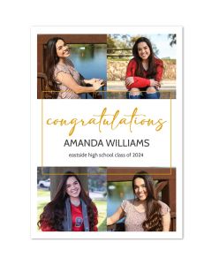 Congratulations Custom Graduation Photo Card