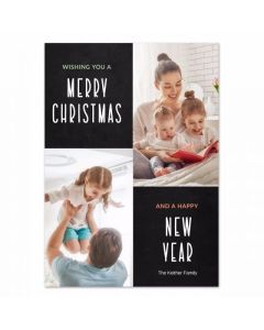 Tall Christmas Customized Photo Card