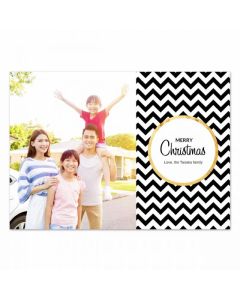 Glamorous Gold Custom Photo Christmas Card