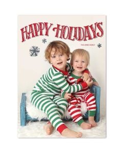 Happy Holidays Snowflakes Card