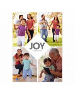 Lines of Joy Personalized Photo Holiday Card