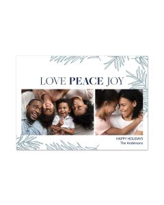 Peace Love Joy Holiday Card