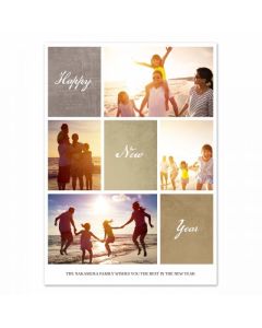 Script Personalized New Year Photo Card