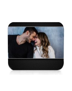 Black Grid Personalized Mouse Pad