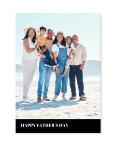 Black & White Personalized Father's Day Card