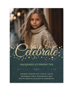 Celebrate Personalized Photo Birthday Card