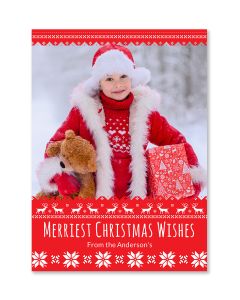 Merriest Christmas Wishes Card