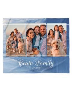 Brushstrokes Personalized Photo Blanket