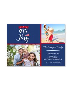 Happy 4th of July Invitation Card