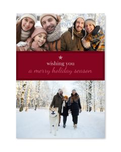 Merry Holiday Season Custom Photo Card