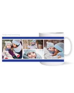 Navy 4 Photo Customized Mug