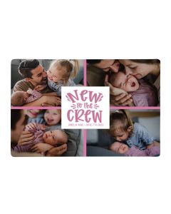 New To The Crew Pink Photo Magnet