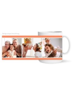 Peach Custom Photo Mug