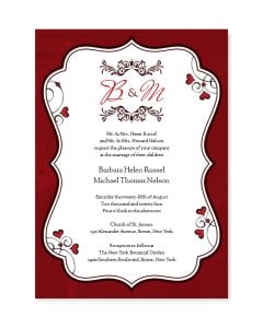 Romantic Personalized Invitation Card