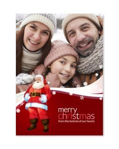 Santa Claus Custom Photo Christmas Card