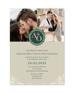 The Seal of Love Personalized Invitation Card