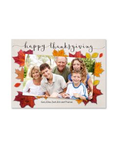 Leaves Thanksgiving Card