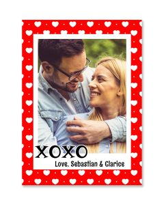 XOXO Hearts Valentine's Day Card